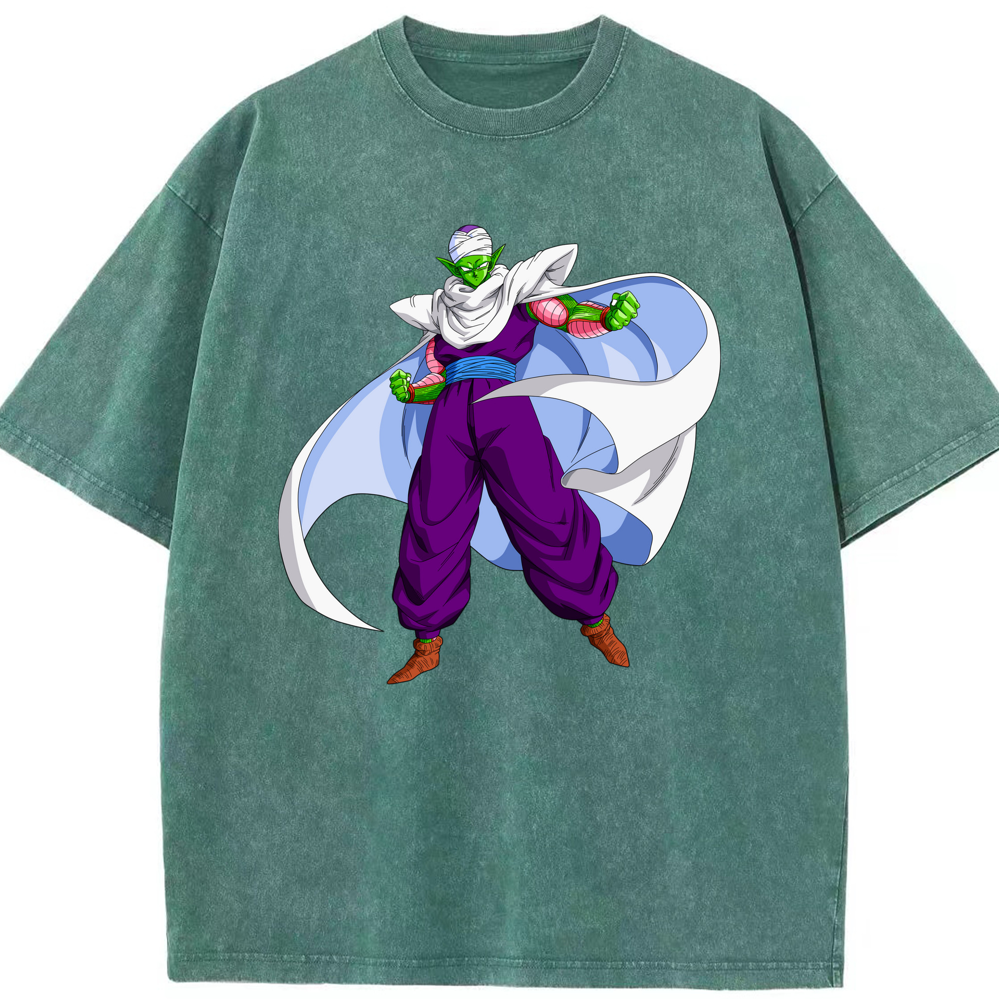（画像用） ドラゴンボール ピッコロ DRAGON BALL Piccolo 綿100% ヴィンテージ風 半袖Tシャツ（フロントプリント）